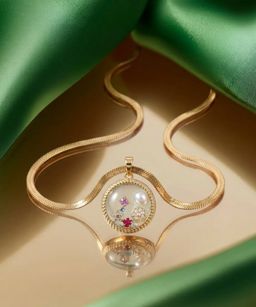 Floating Charm  Necklace