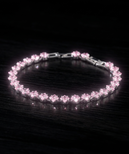Pink Zirconia  Bracelet