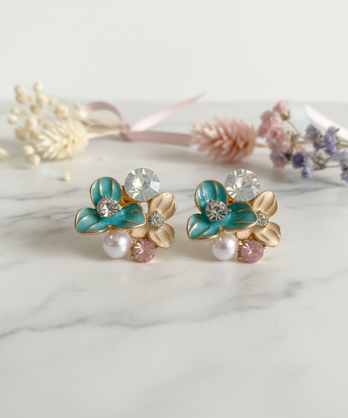Floral Cluster Studs