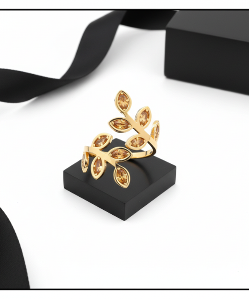 Gold Enamel Rings