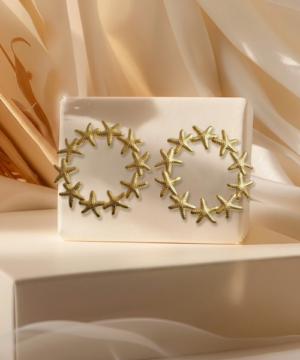 Starfish Hoop Earrings