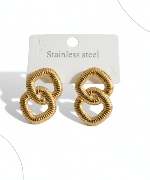 Double Twisted  Earrings