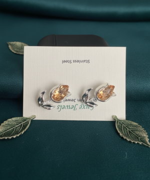 Silver Tulip Earrings