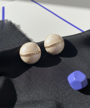 Pearlescent Button Studs